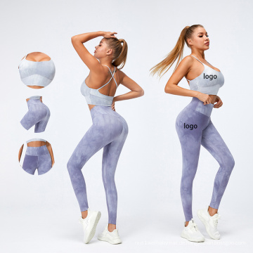 Hohe Taillenhosen Sport BH Leggings für Frauen